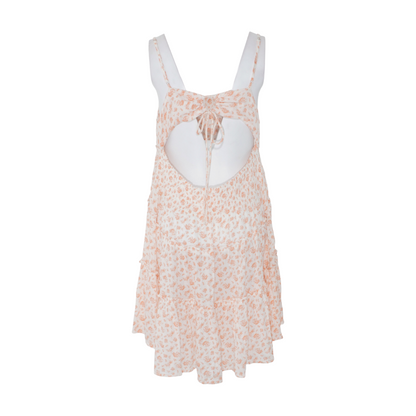 White Floral Midi Dress