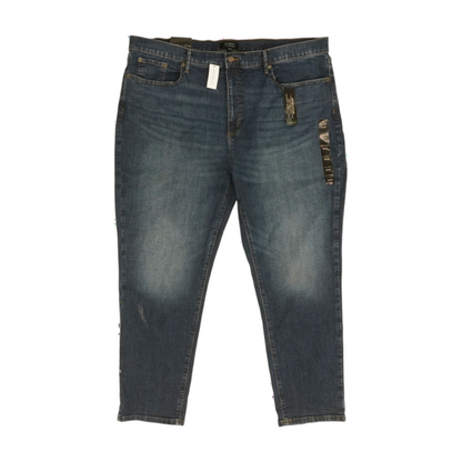 Navy Plus Size Tapered Jeans