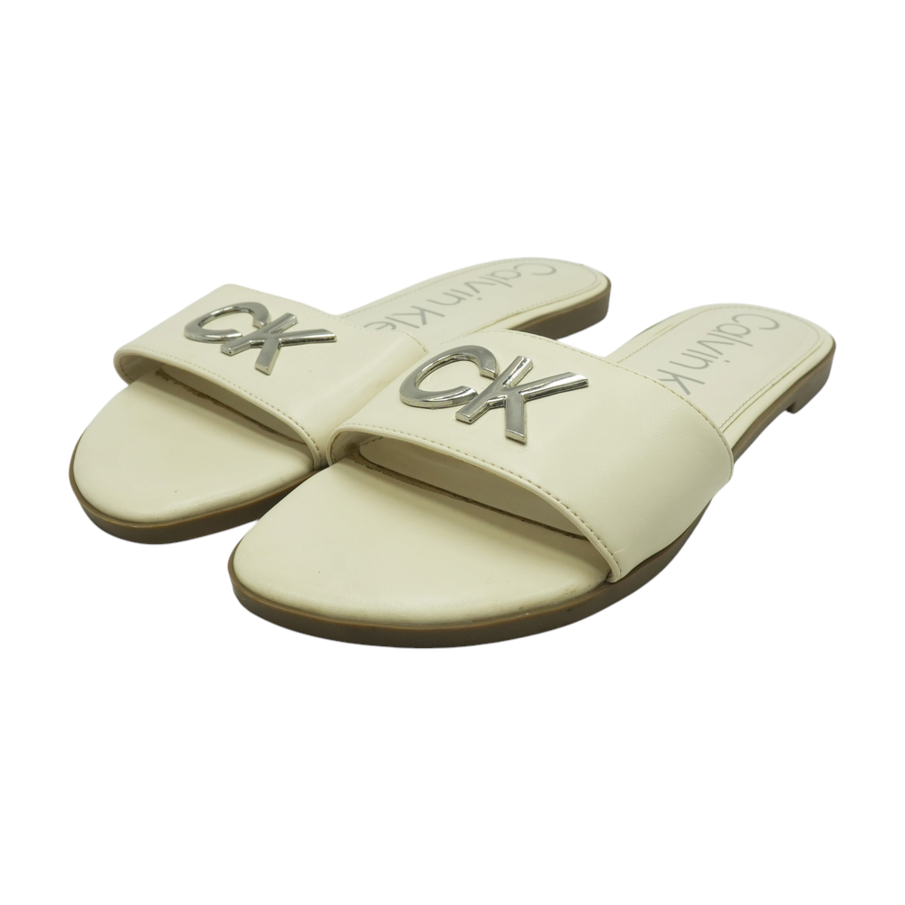 Ivory Flat Sandals