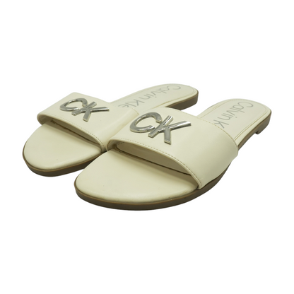 Ivory Flat Sandals