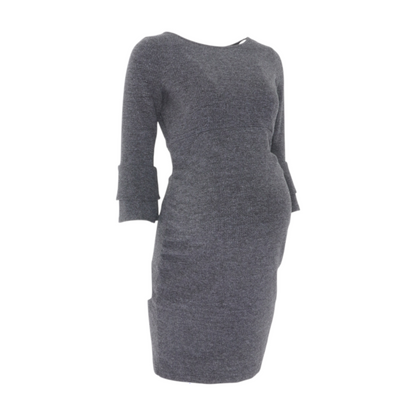 Gray Maternity Mini Dress