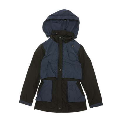 Navy Solid Rain Jacket