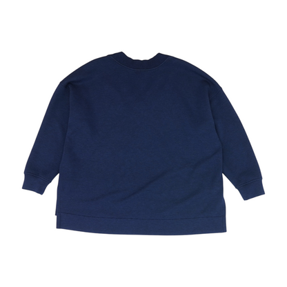 Navy Plus Solid Sweatshirt Pullover