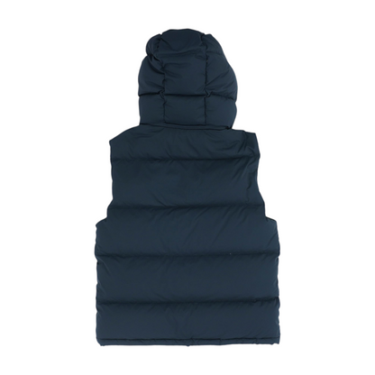 Black Solid Casual Vest