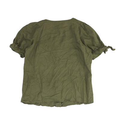 Green Button Down