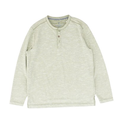 Green Solid Henley T-Shirt