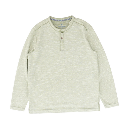 Green Solid Henley T-Shirt