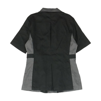 Black Color Block Knit Top