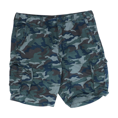 Green Camo 5-Pocket Shorts