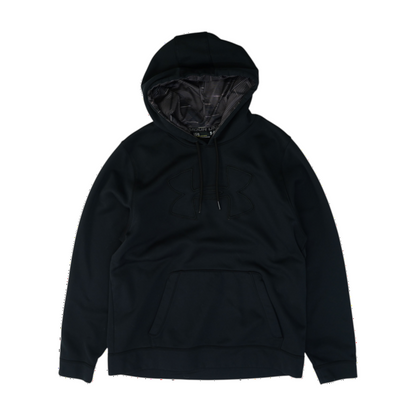 Black Solid Hoodie Pullover