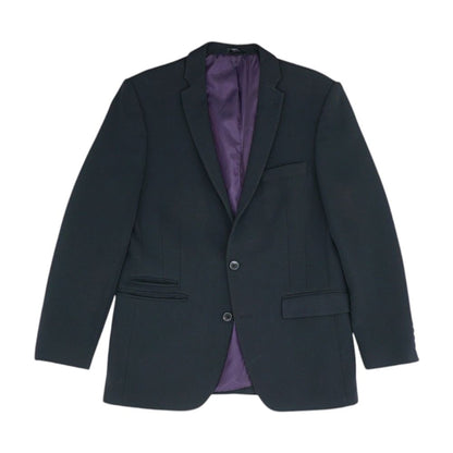 Black Solid Sport Coat