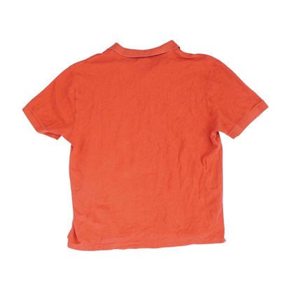 Red Solid Short Sleeve Polo