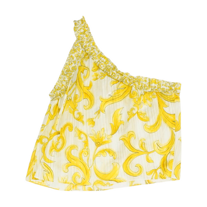 Yellow Abstract Blouse