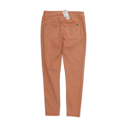 Pink Solid Skinny Leg Jeans
