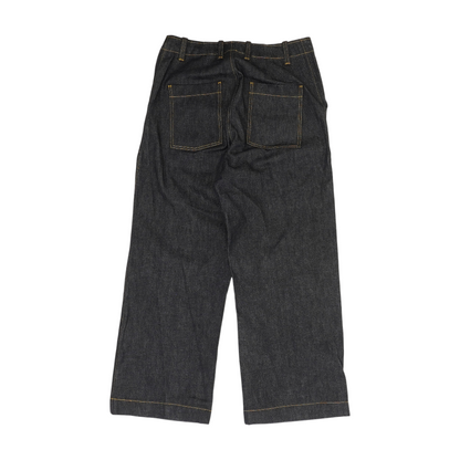 Navy Wide Leg Jeans