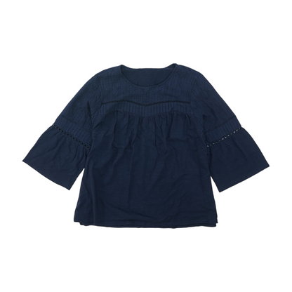 Navy Plus Blouse