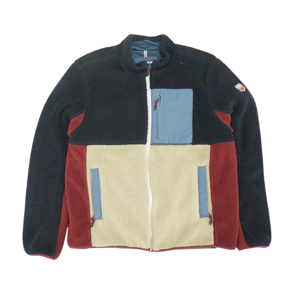 Navy Color Block Jacket