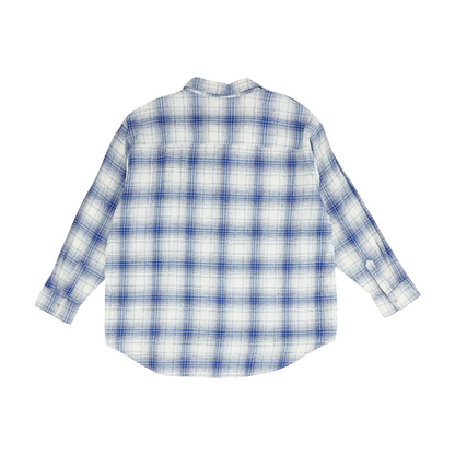 Blue Plaid Flannel Button Down