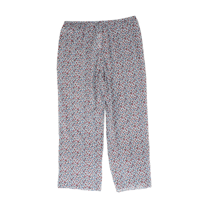 Blue Floral Regular Pants