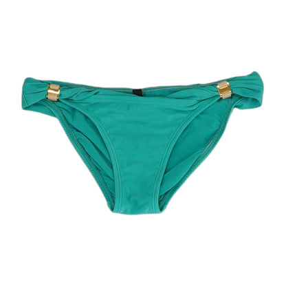 Turquoise Solid Swim Bottom