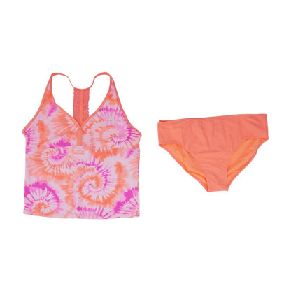 Neon Orange Tie Dye Two-Piece