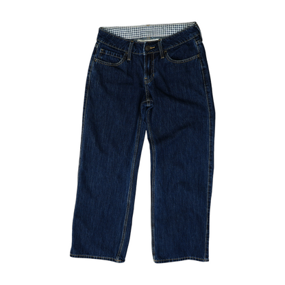Navy Short Relaxed Jeans