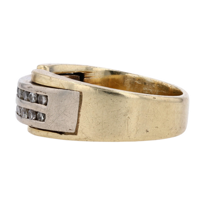 1/5 ctw 14K Two-Tone Gold Diamond Band