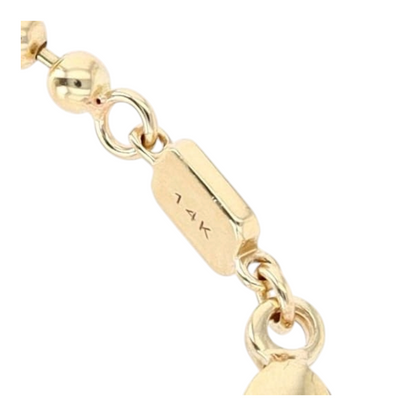 9/10 ctw 14K Yellow Gold Diamond Pendant Necklace