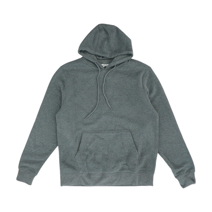 Gray Solid Hoodie Pullover