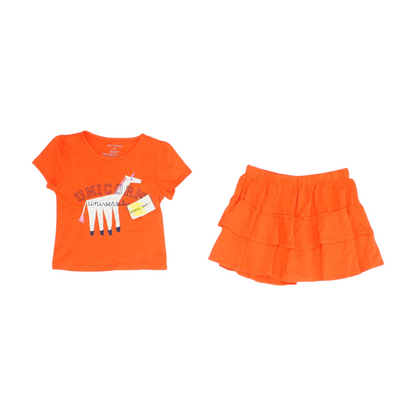 Orange Short Sleeve Set