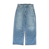 Blue Long Wide Leg Jeans