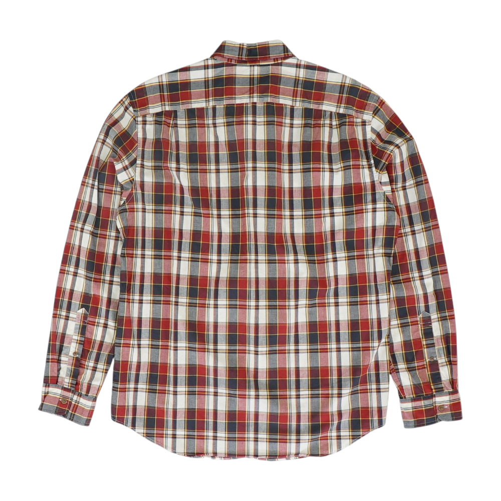 Red Plaid Long Sleeve Button Down