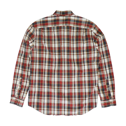 Red Plaid Long Sleeve Button Down