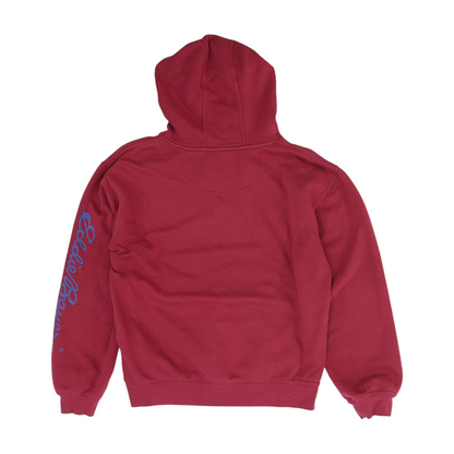 Red Solid Hoodie Pullover