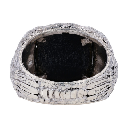 Sterling Silver Onyx Statement Ring