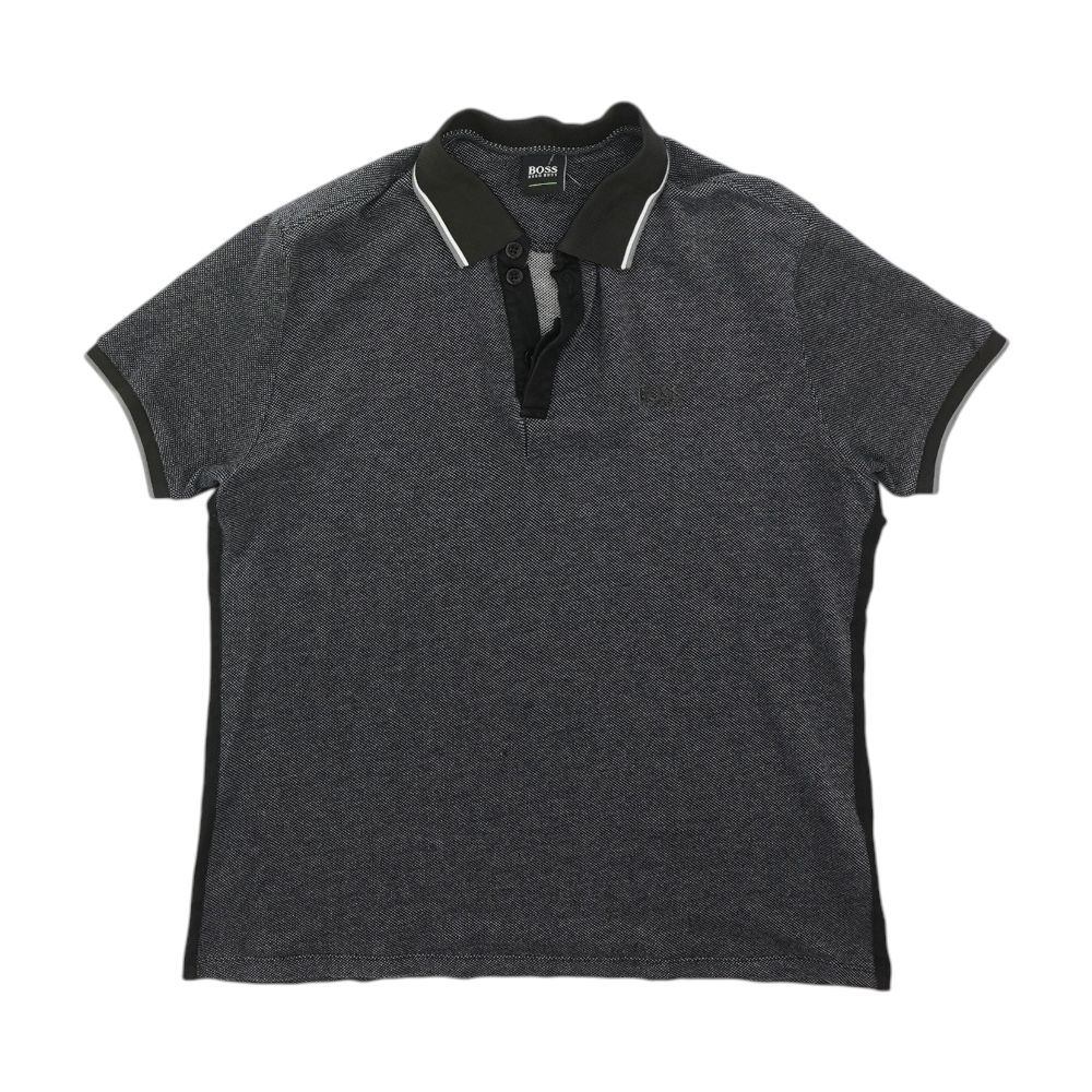 Navy Solid Short Sleeve Polo