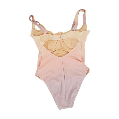 Pink Color Block One-Piece