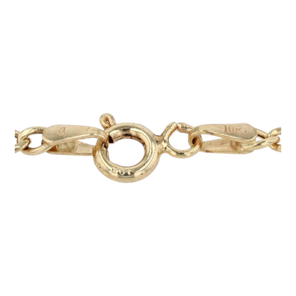 10K Yellow Gold Chain Anklet