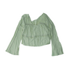 Green Cropped Blouse