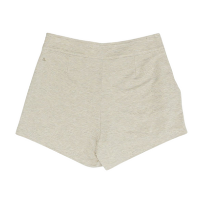 Beige Solid Active Shorts