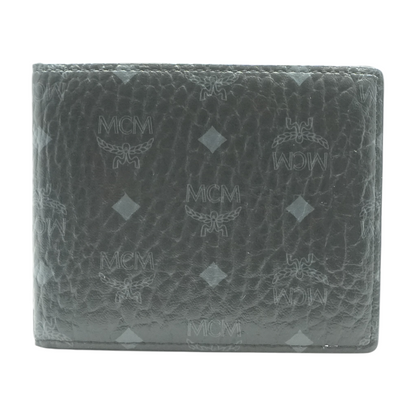 Black Bifold Wallet in Visetos Original