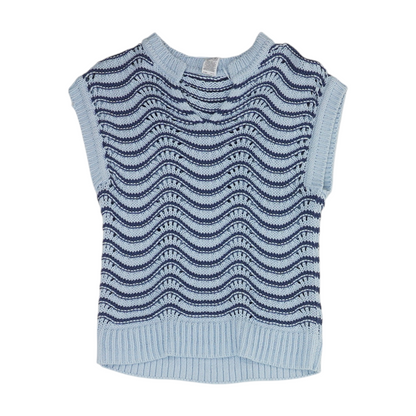 Blue Print Blouse
