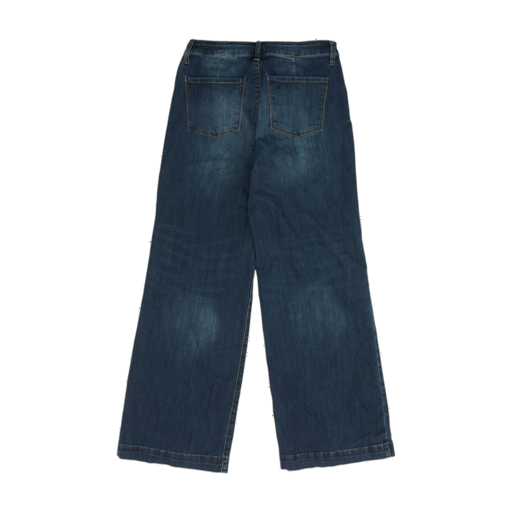 Navy Wide Leg Jeans