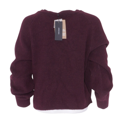 Vero Moda Burgundy Cardigan Sweater – Image 2