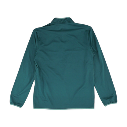 Green Solid 1/4 Zip Pullover