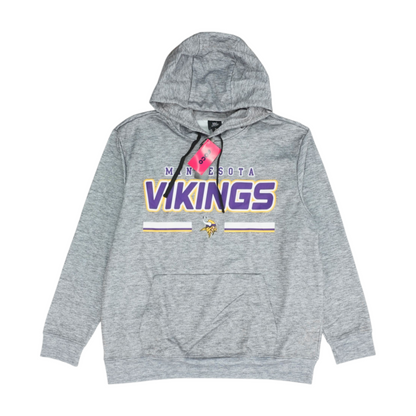 Gray Minnesota Vikings Solid Hoodie Pullover