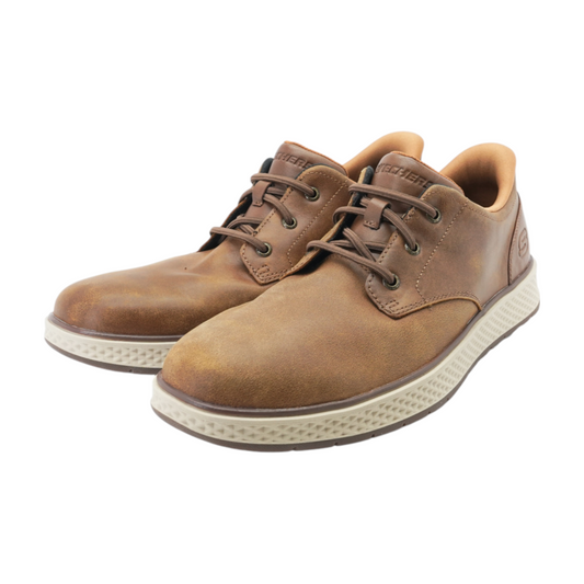 Brown Lace-Up Casual Shoes