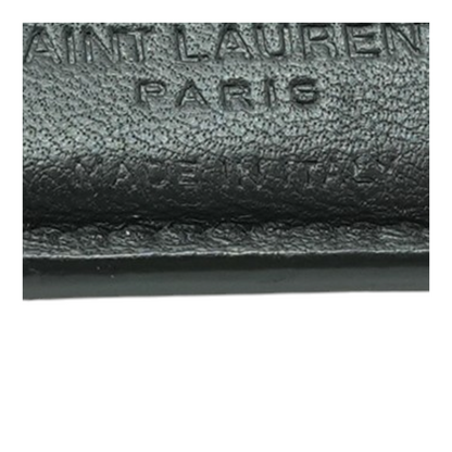 Black Paris East/West Wallet in Crocodile Embossed Leather