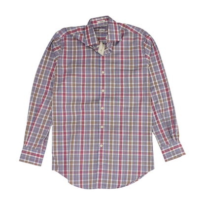 Multi Plaid Long Sleeve Button Down