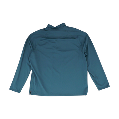 Green Solid 1/4 Zip Pullover